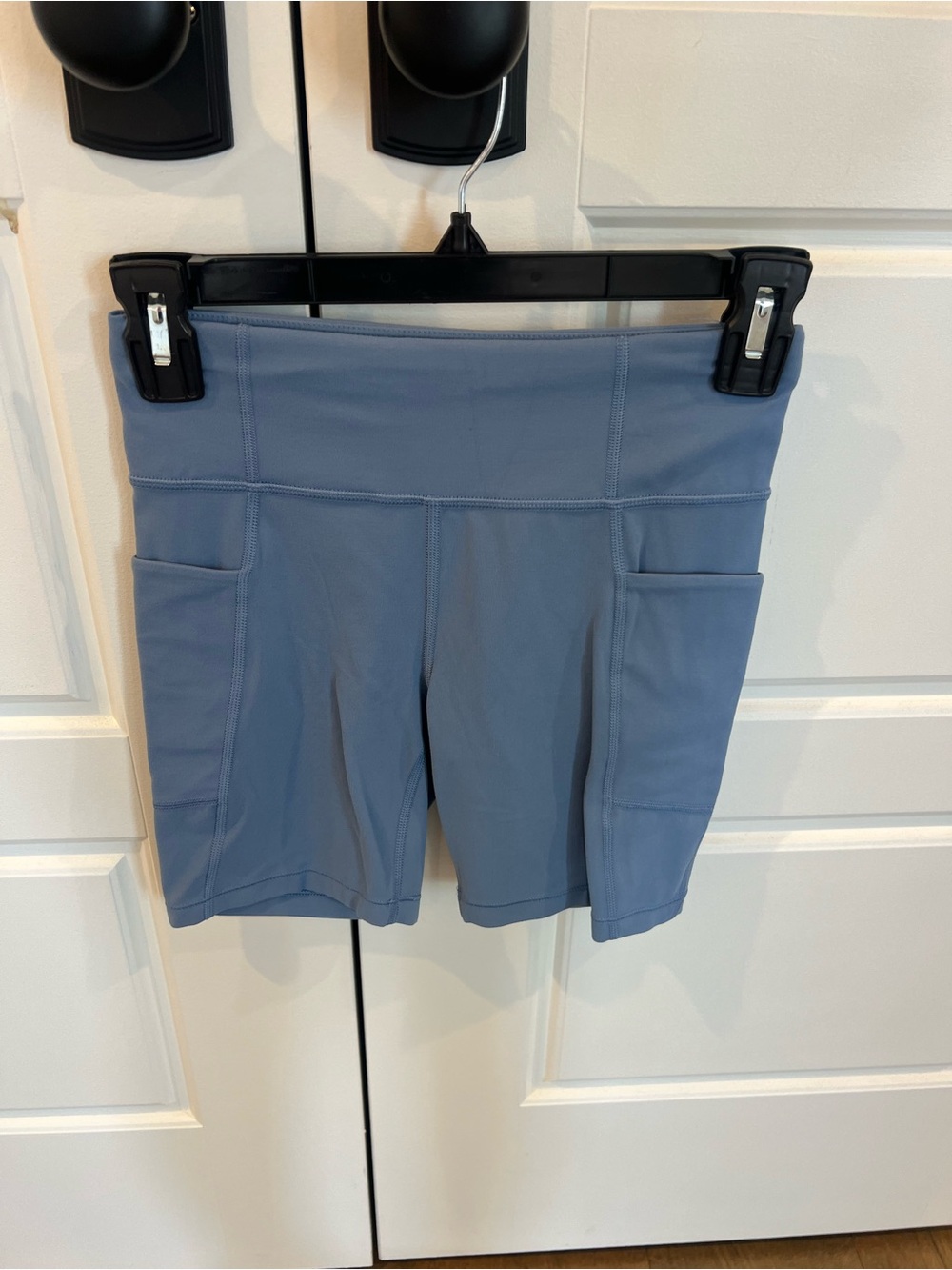 Athleta Girl Slate Blue Active Pocket Bike Shorts-Size 12
